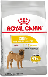 ミディアム ダーマコンフォート(皮膚の健康を維持したい犬用 中型犬専用 成犬?高齢犬用)” width=